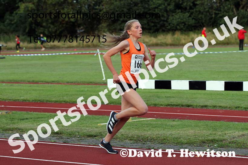3000 metres, 2021 North East Grand Prix 6, Monkton, Wednesday, August 4th. Photo: David T. Hewitson/Sports for All Pics